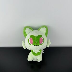 Pokémon Center Sprigatito Kitty Cat 7” Pokemon Green Plush Stuffed Animal